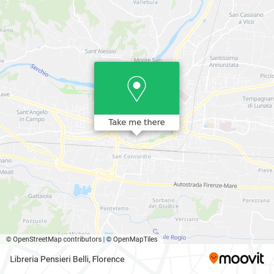 Libreria Pensieri Belli map