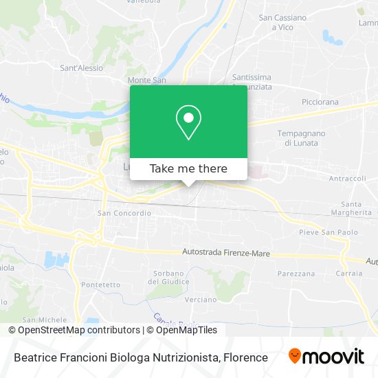 Beatrice Francioni Biologa Nutrizionista map