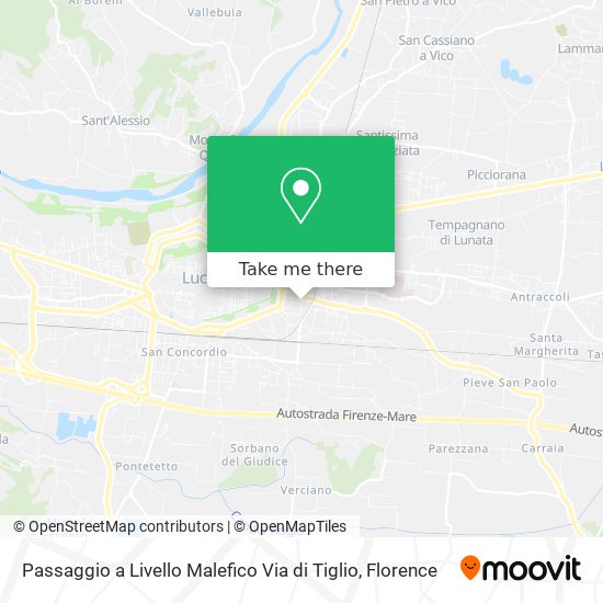 Passaggio a Livello Malefico Via di Tiglio map