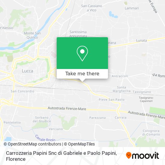 Carrozzeria Papini Snc di Gabriele e Paolo Papini map