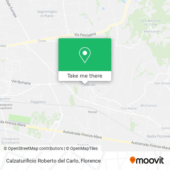 Calzaturificio Roberto del Carlo map