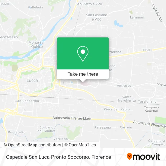 Ospedale San Luca-Pronto Soccorso map