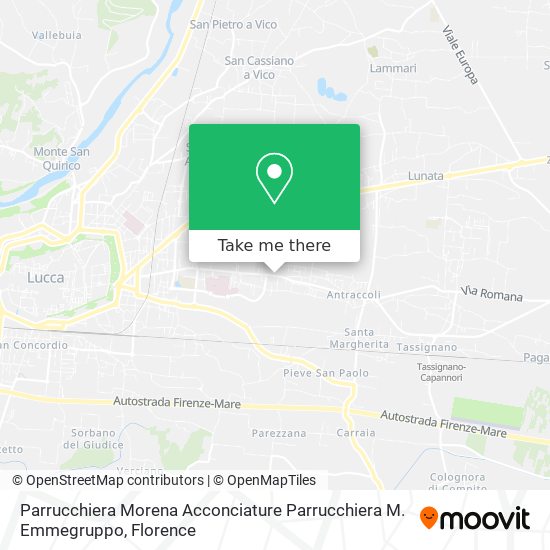 Parrucchiera Morena Acconciature Parrucchiera M. Emmegruppo map