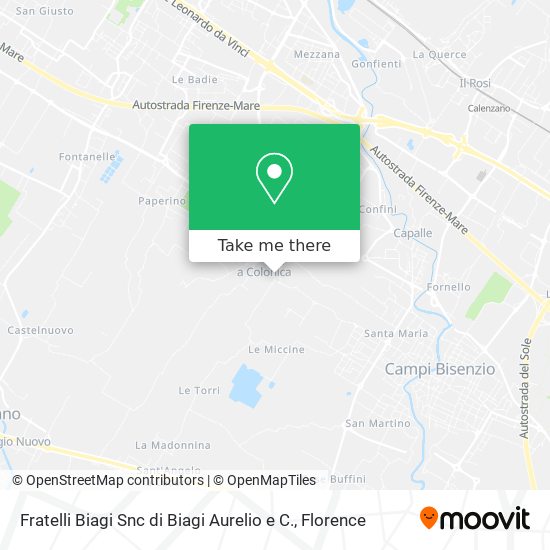 Fratelli Biagi Snc di Biagi Aurelio e C. map