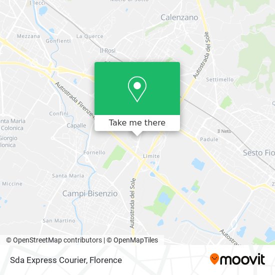 Sda Express Courier map
