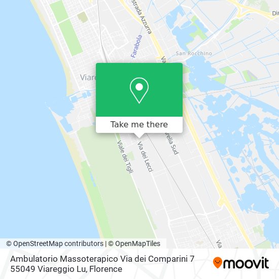 Ambulatorio Massoterapico Via dei Comparini 7 55049 Viareggio Lu map