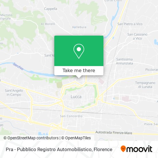 Pra - Pubblico Registro Automobilistico map