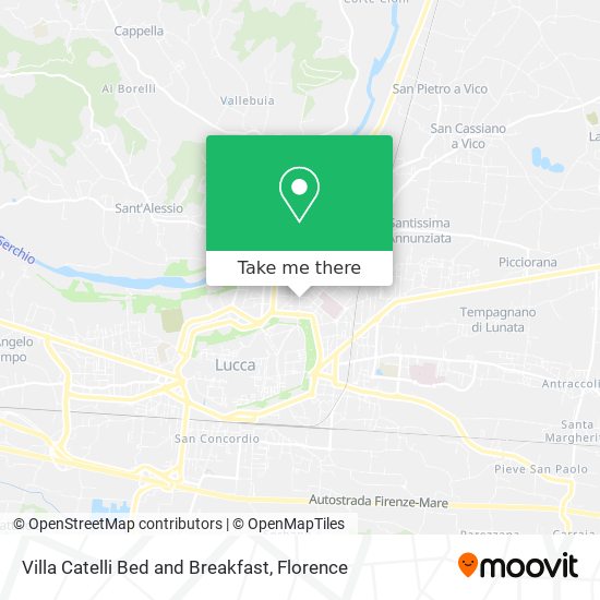 Villa Catelli Bed and Breakfast map