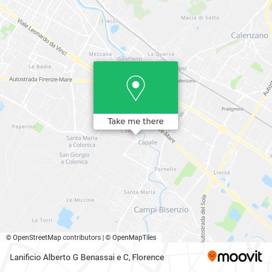 Lanificio Alberto G Benassai e C map