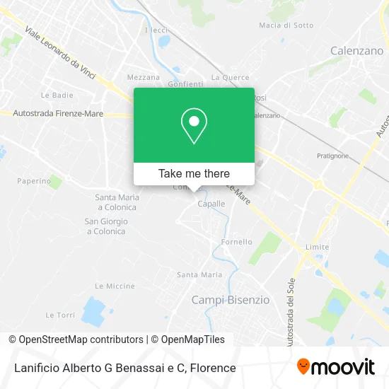 Lanificio Alberto G Benassai e C map