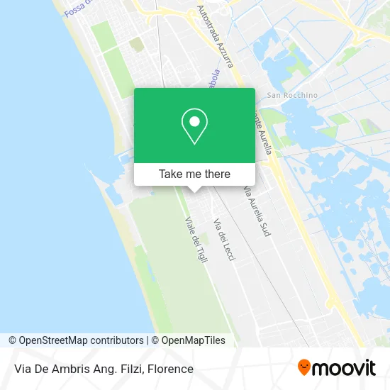 Via De Ambris Ang. Filzi map