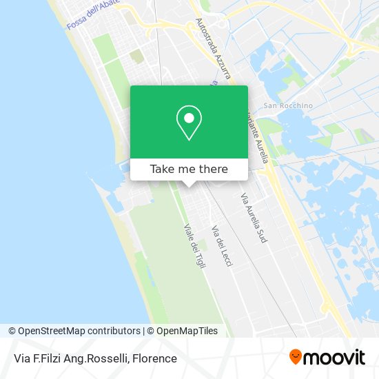 Via F.Filzi Ang.Rosselli map