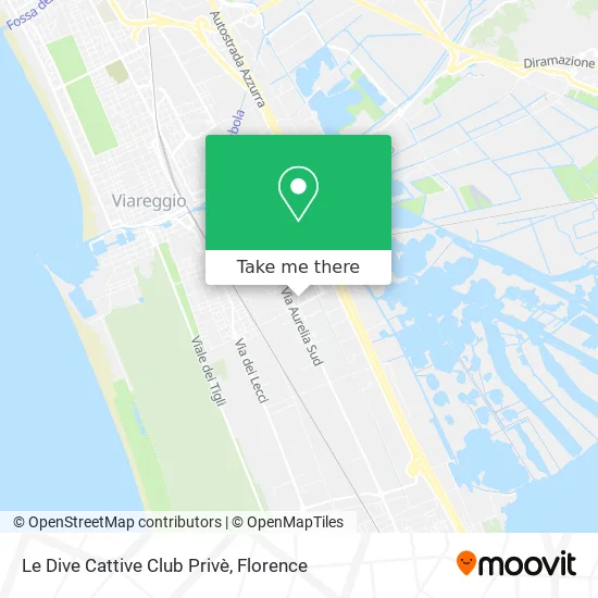 Le Dive Cattive Private Club map