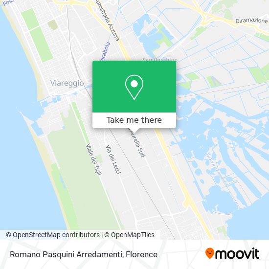 Romano Pasquini Arredamenti map