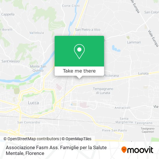 Associazione Fasm Ass. Famiglie per la Salute Mentale map