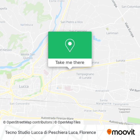 Tecno Studio Lucca di Peschiera Luca map