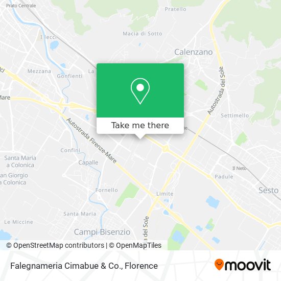Falegnameria Cimabue & Co. map
