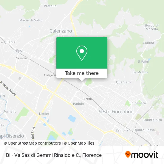 Bi - Va Sas di Gemmi Rinaldo e C. map