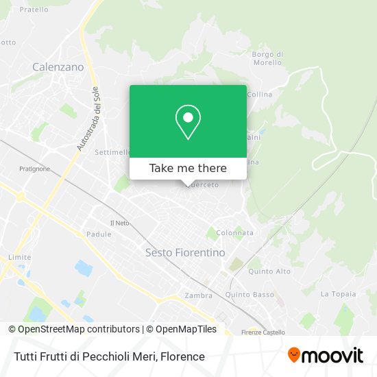 Tutti Frutti di Pecchioli Meri map