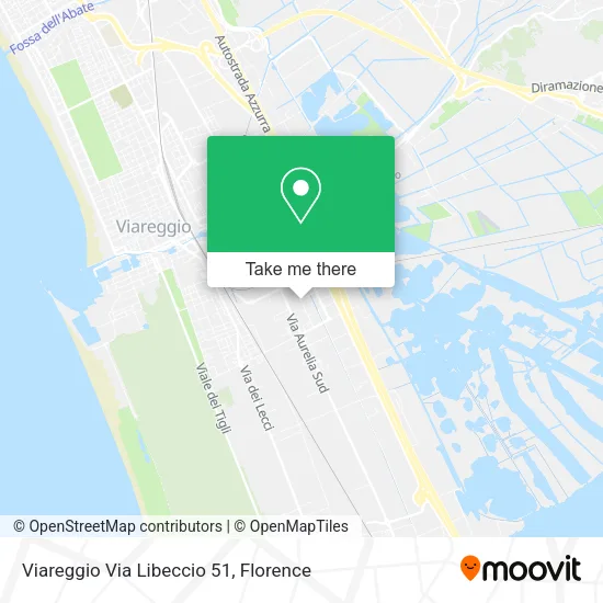 Viareggio Via Libeccio 51 map