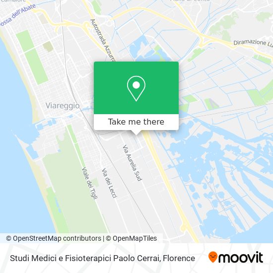 Studi Medici e Fisioterapici Paolo Cerrai map