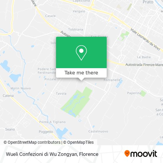 Wueli Confezioni di Wu Zongyan map