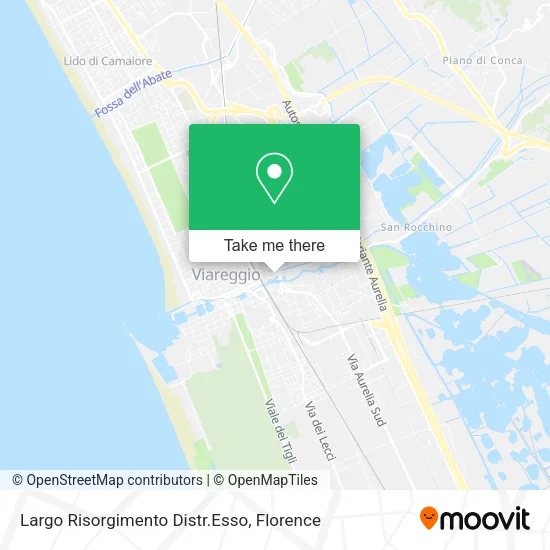 Largo Risorgimento Distr.Esso map
