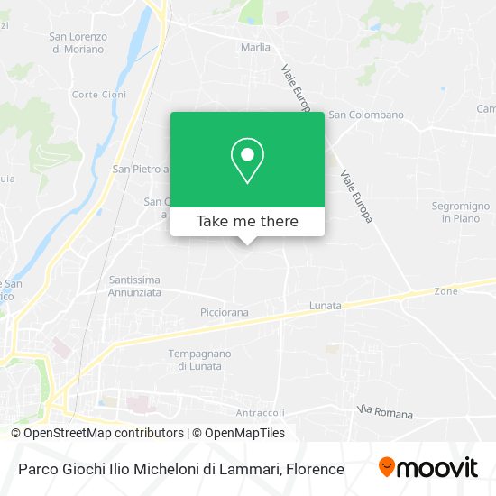 Parco Giochi Ilio Micheloni di Lammari map