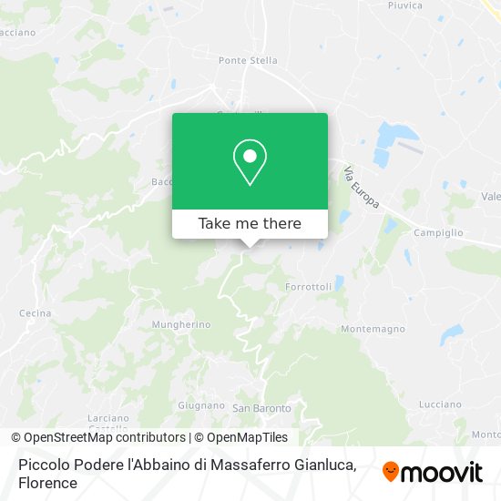 Piccolo Podere l'Abbaino di Massaferro Gianluca map