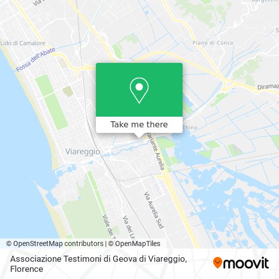 Associazione Testimoni di Geova di Viareggio map