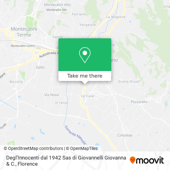 Degl'Innocenti dal 1942 Sas di Giovannelli Giovanna & C. map