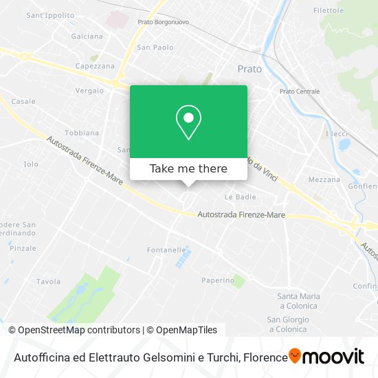 Autofficina ed Elettrauto Gelsomini e Turchi map