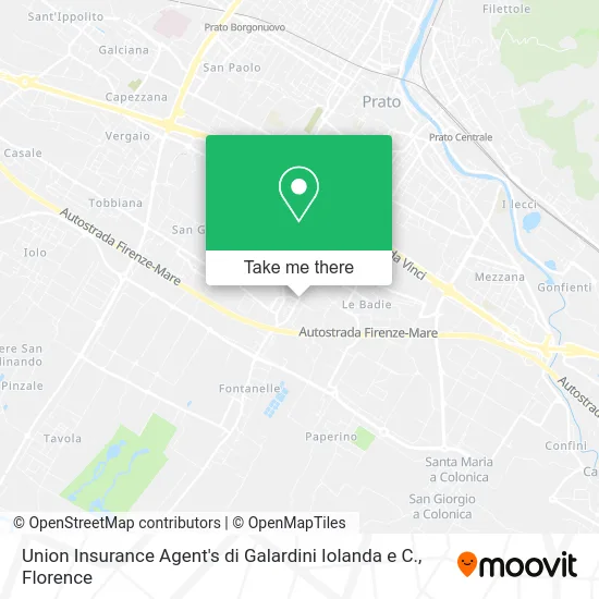 Union Insurance Agents by Iolanda Galardini & Co. map