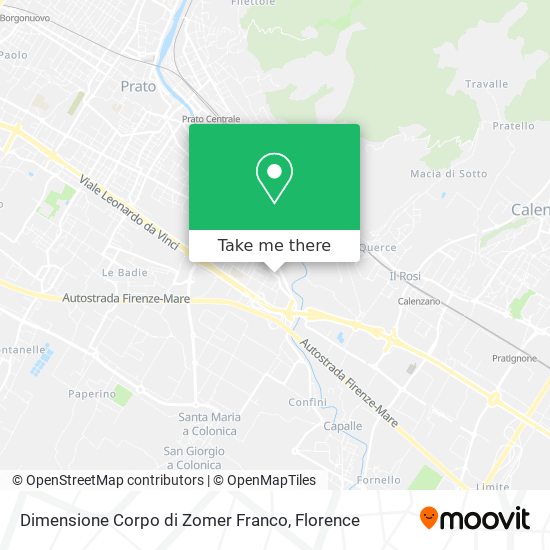 Dimensione Corpo di Zomer Franco map