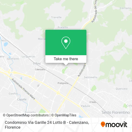 Condominio Via Garille 24 Lotto B - Calenzano map