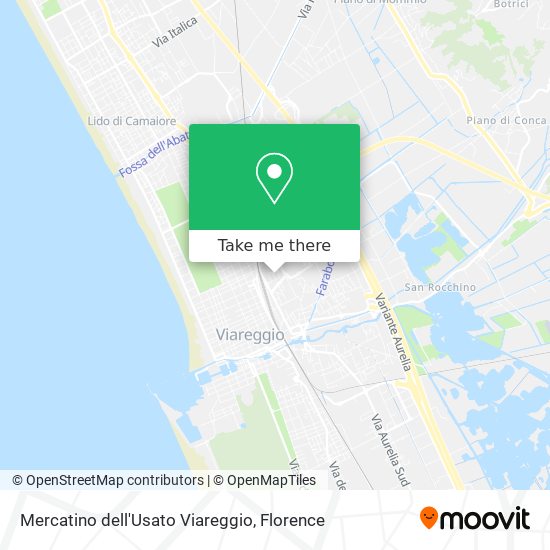 Mercatino dell'Usato Viareggio map