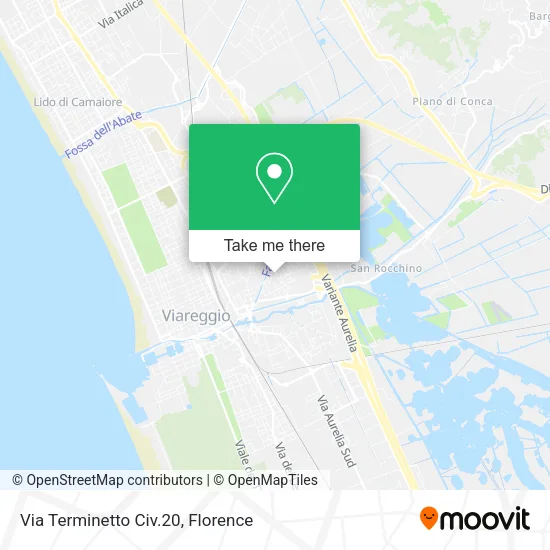 Via Terminetto Civ.20 map