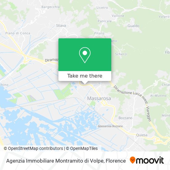 Agenzia Immobiliare Montramito di Volpe map