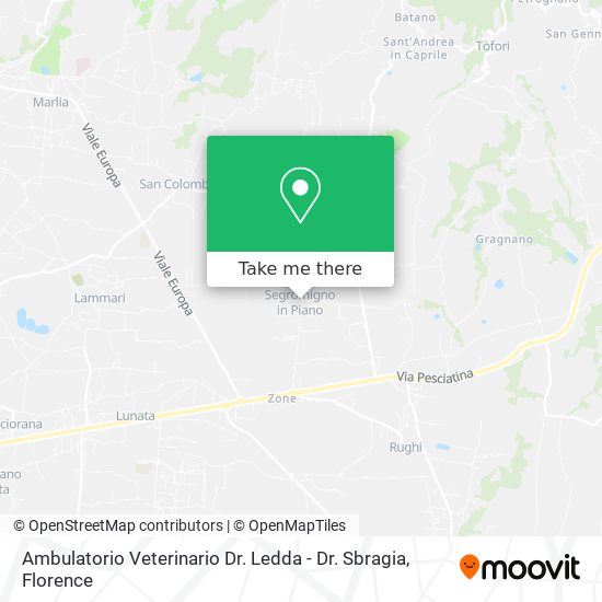 Ambulatorio Veterinario Dr. Ledda - Dr. Sbragia map