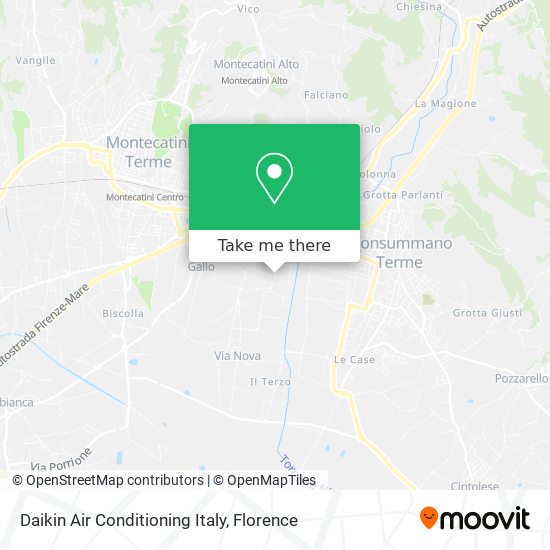 Daikin Air Conditioning Italy map