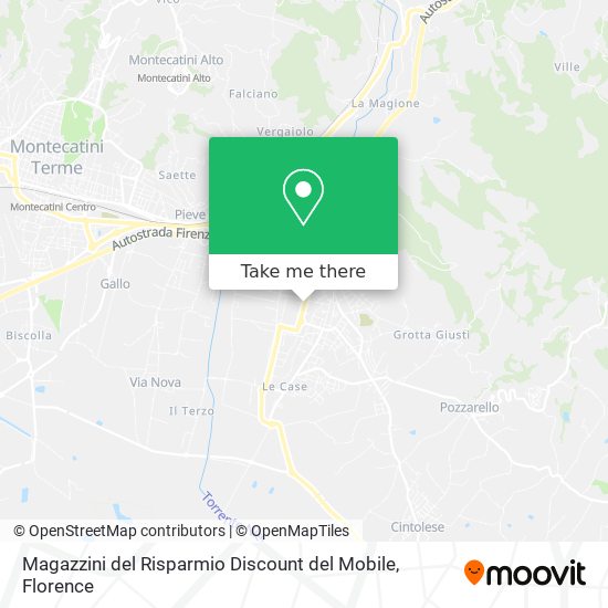 Magazzini del Risparmio Discount del Mobile map