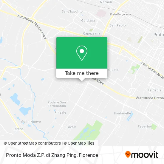 Pronto Moda Z.P. di Zhang Ping map