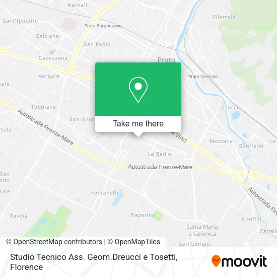 Technical Studio by Surveyor Dreucci and Tosetti map