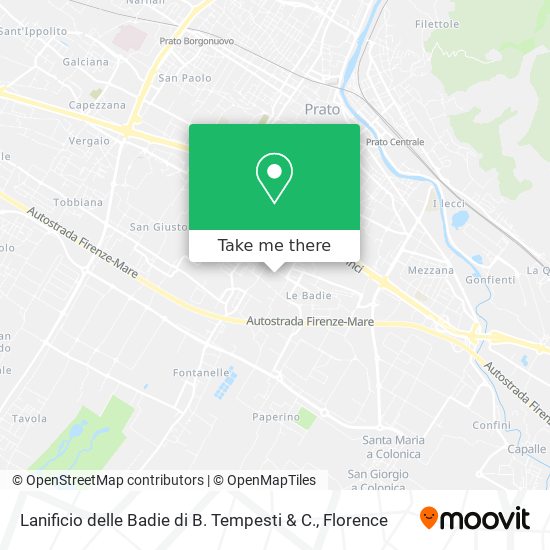 Lanificio delle Badie di B. Tempesti & C. map