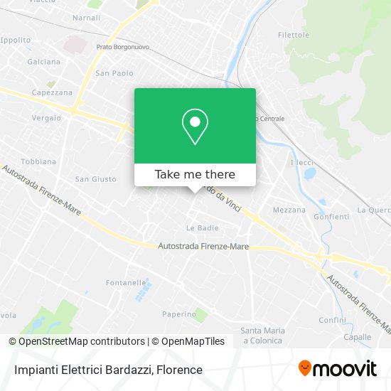 Impianti Elettrici Bardazzi map