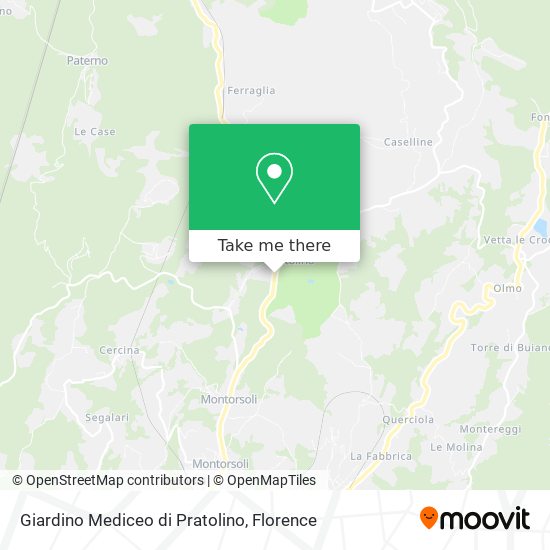 Giardino Mediceo di Pratolino map