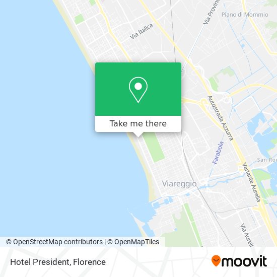 Hotel President map