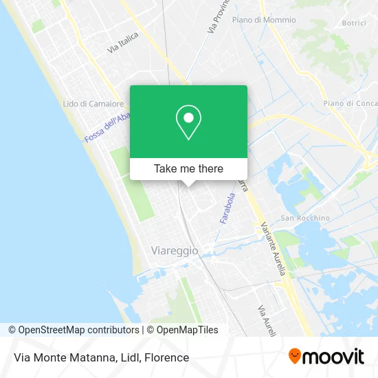 Via Monte Matanna, Lidl map