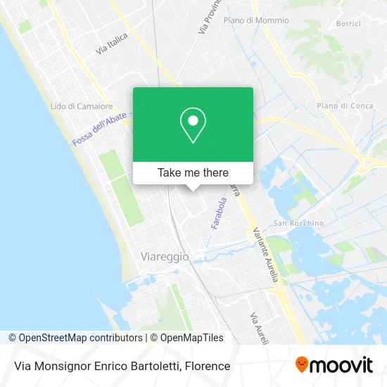 Via Monsignor Enrico Bartoletti map