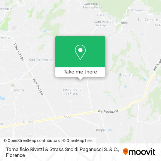 Tomaificio Rivetti & Strass Snc di Paganucci S. & C. map